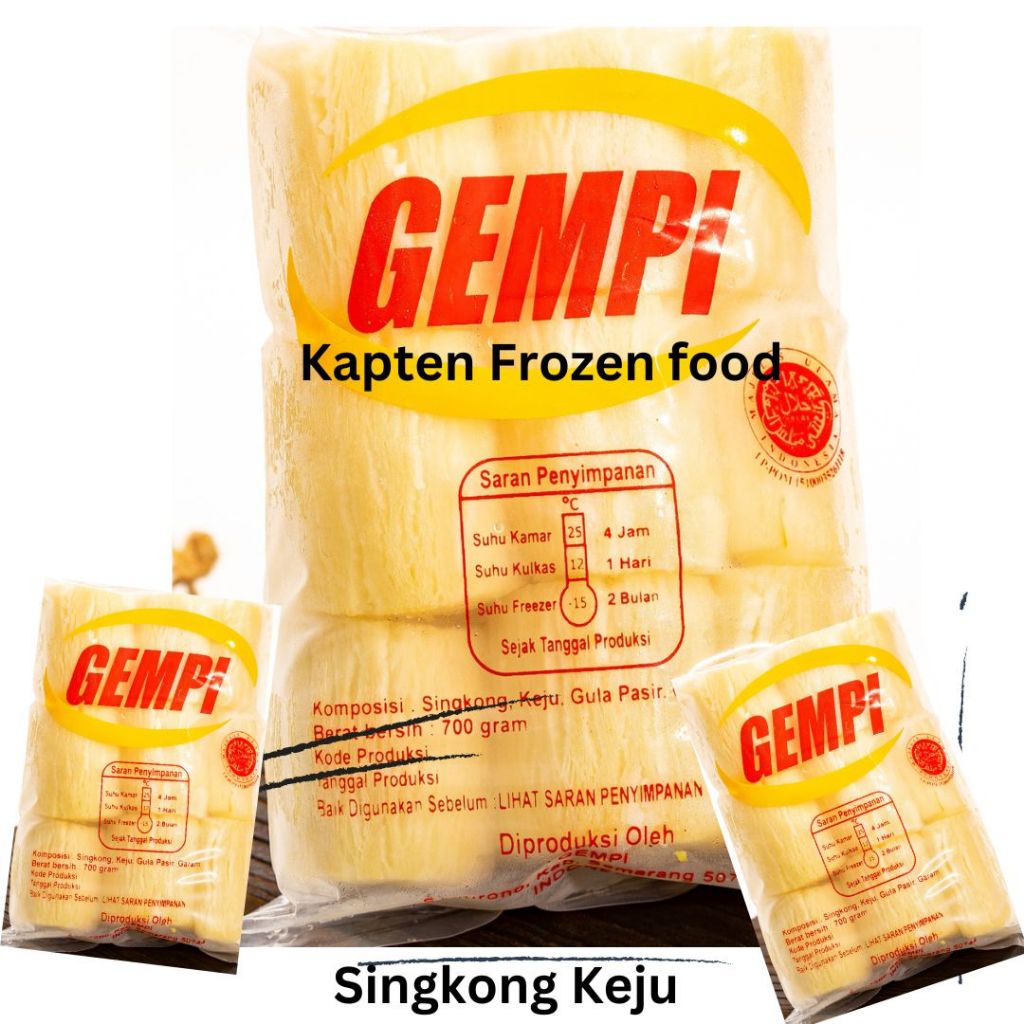 

Singkong Keju Gempi Frozen Lembut