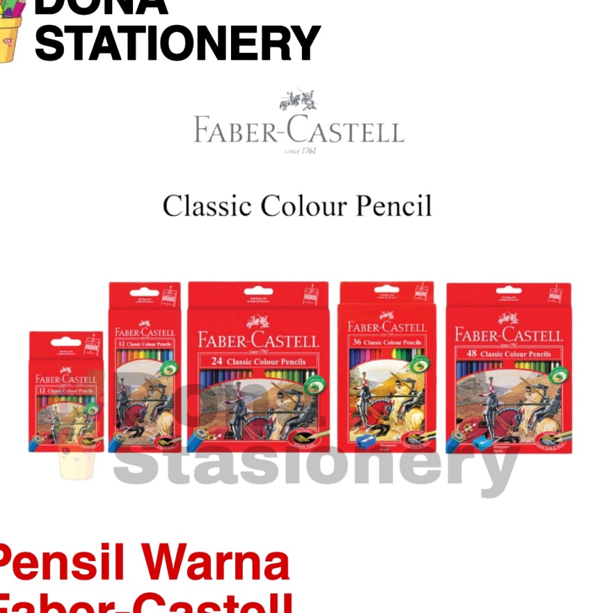 

HJ6 Pensil Warna Classic Faber Castell 12 24 dan 48 Warna