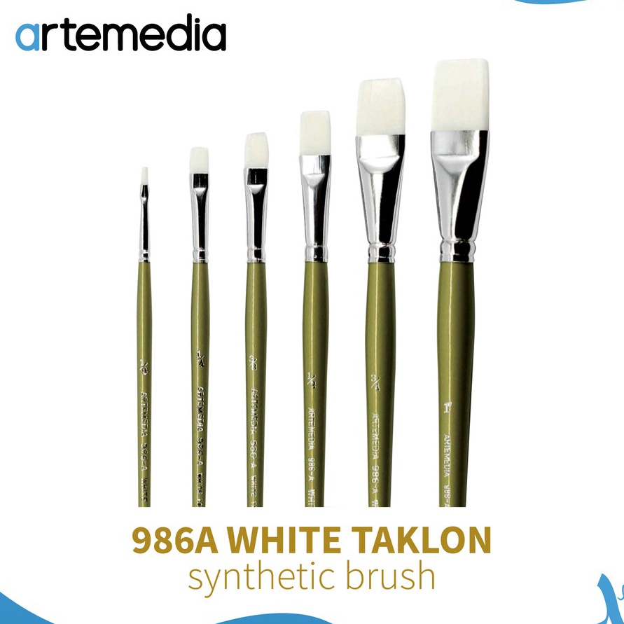 

KF7 Artemedia 986A One Stroke White Taklon Synthetic Brush