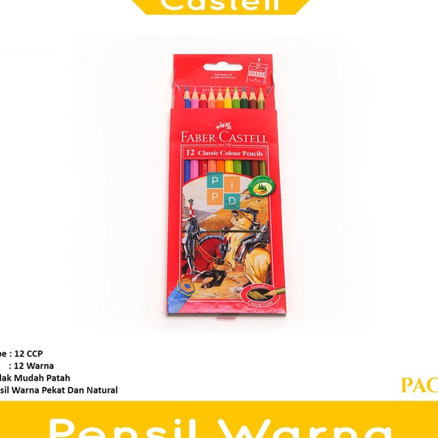 

KI3 FABERCASTELL Pensil Warna Classic 12 Panjang Set