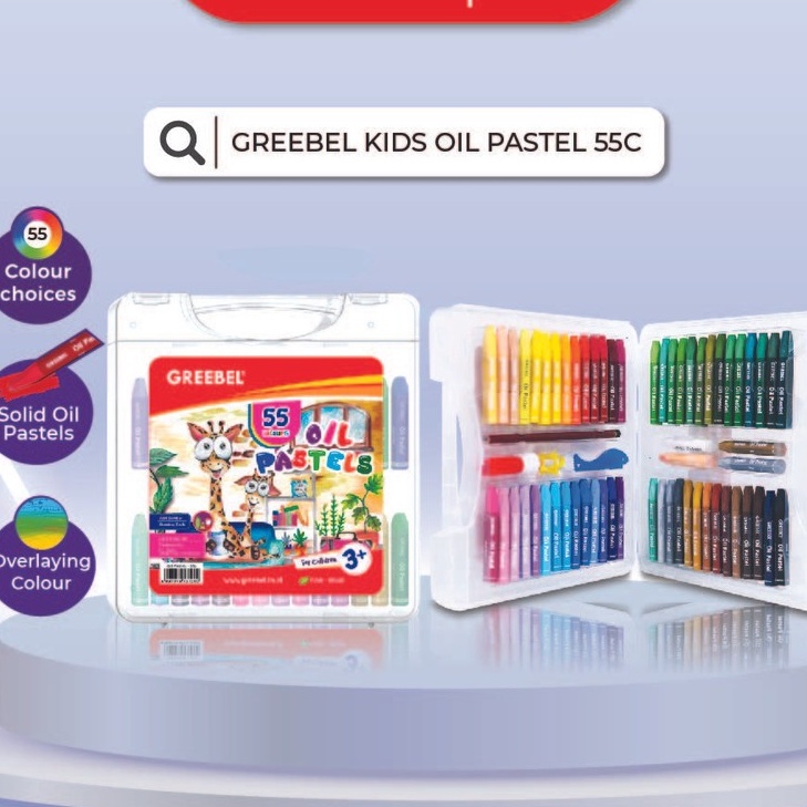 

KI3 Crayon Greebel 55 Warna Oil Pastel Greebel 55 Warna