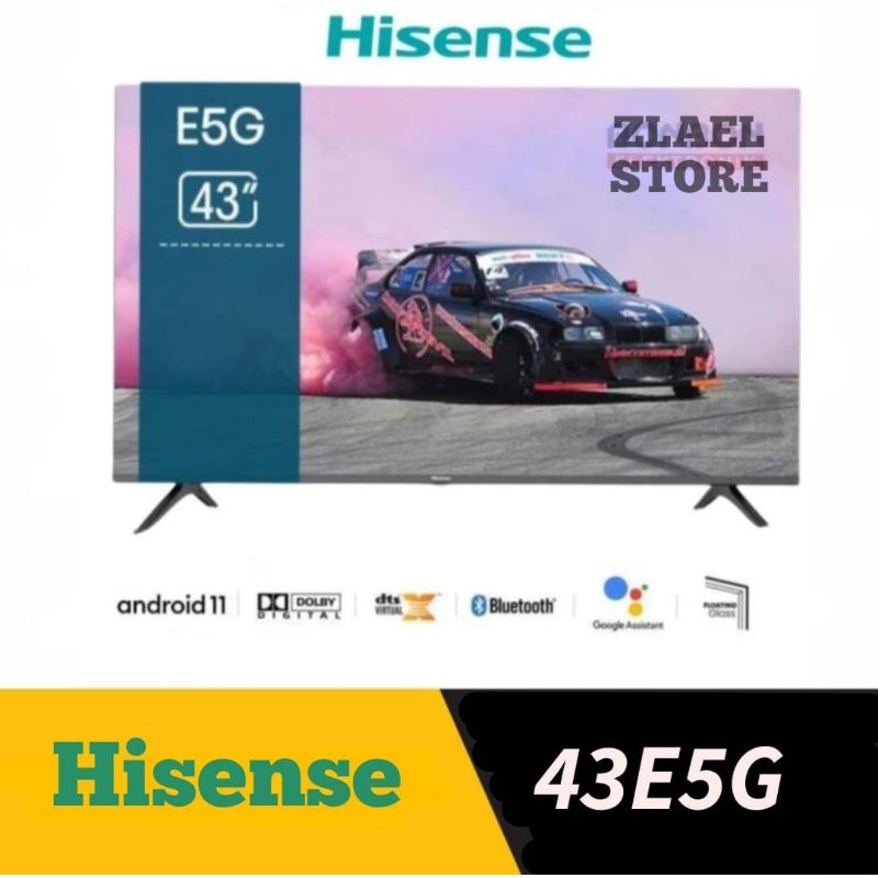 HISENSE 43E5G ANDROID TV 43 INCH Hisense E5G 43" Smart tv android Digital tv