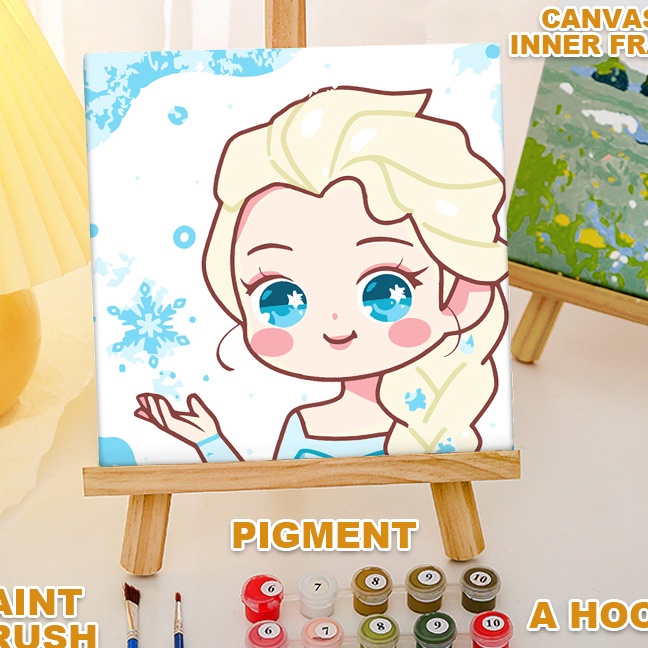 

Premium DIY PAINT BY NUMBER 2X2CM AESTHETIC LANDSCAPE SET ALAT LUKIS DENGAN PICTURE FRAME DITAL CANVAS PAINTING SIAP LUKIS