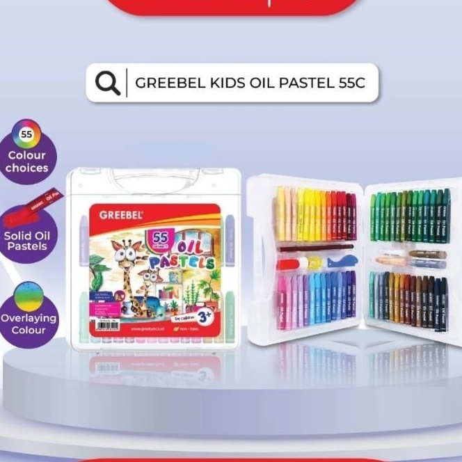 

Termurah GREEBEL Crayon 55 Warna Oil Pastel Greebel 55 Warna