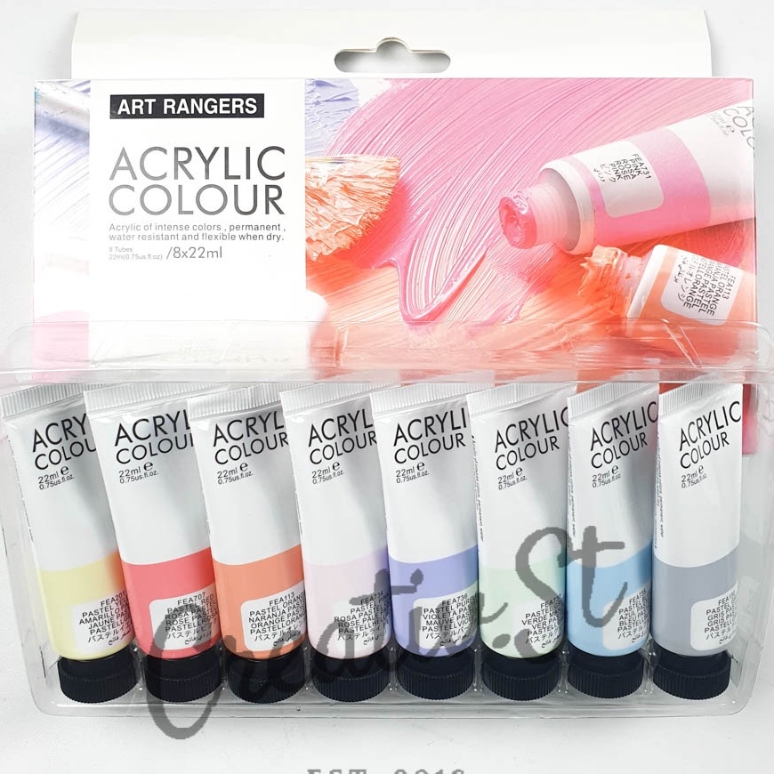 

KP8 ART RANGERS Cat Acrylic Pastel 8 Warna Set Akrilik Paint Lukisan