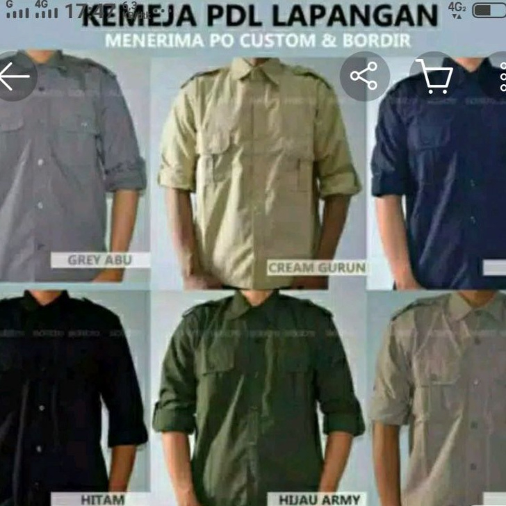 PENAWARAN TERBAIK KEMEJA PDL LAPANGAN OUTDOR