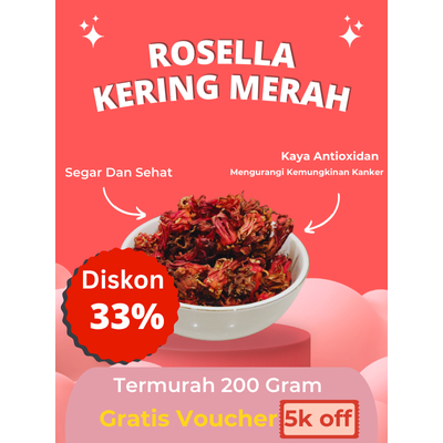 

Rosella Kering Merah 200gr