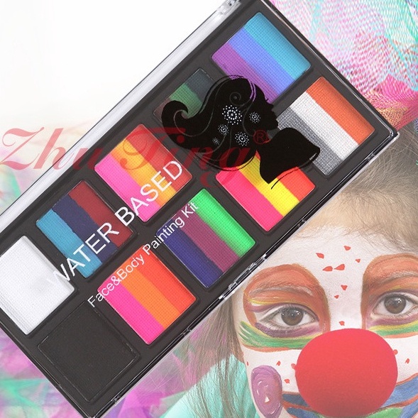 

HJ6 Colorful 1 warna diy Face Body painting Make up palette