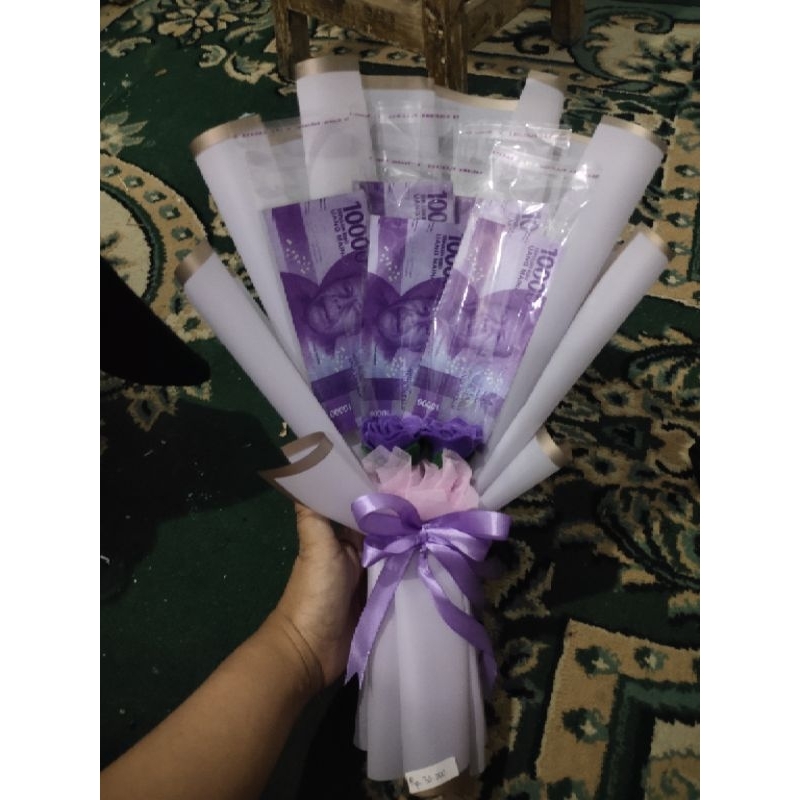 Buket Kosongan Uang 5 lembar