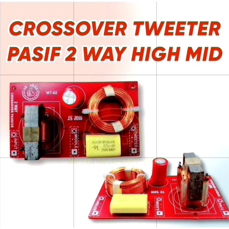 CROSSOVER PASIF TWEETER 2WAY HIGH MID crossover pasif 2way js joss