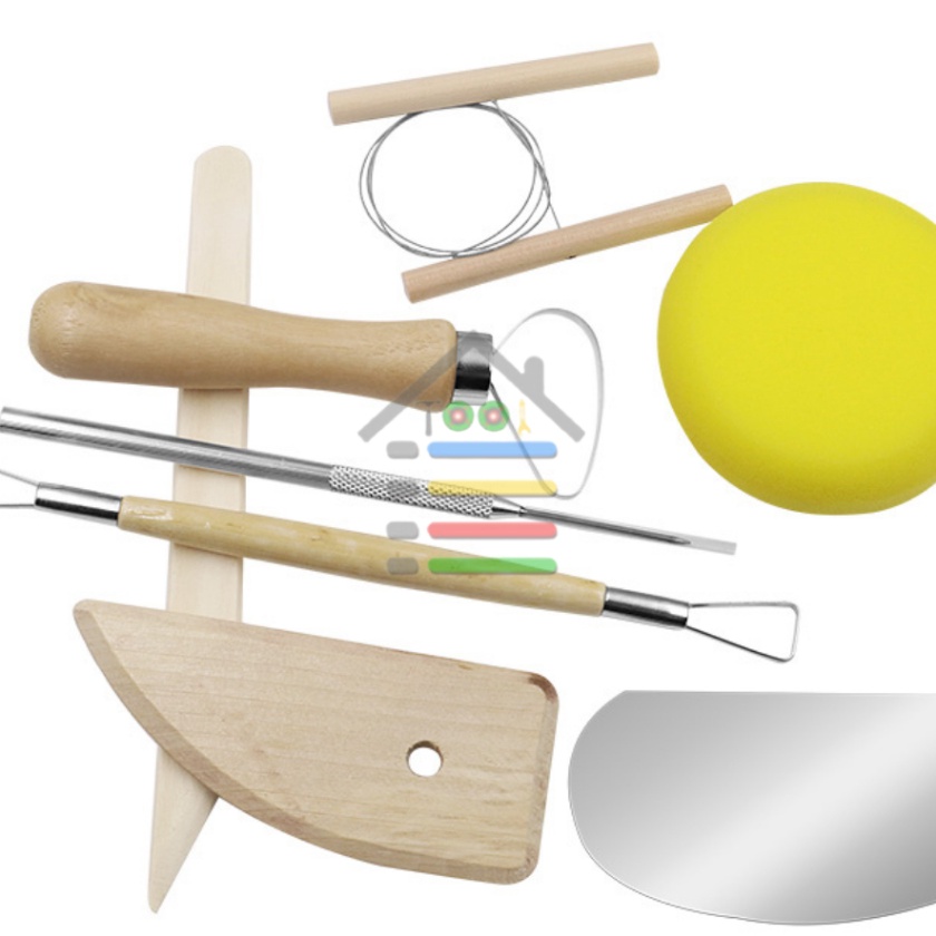 

KI3 ALAT UKIR PEMBENTUK KERAMIK TANAH LIAT TEMBIKAR SET 8 PC POTTERY CLAY