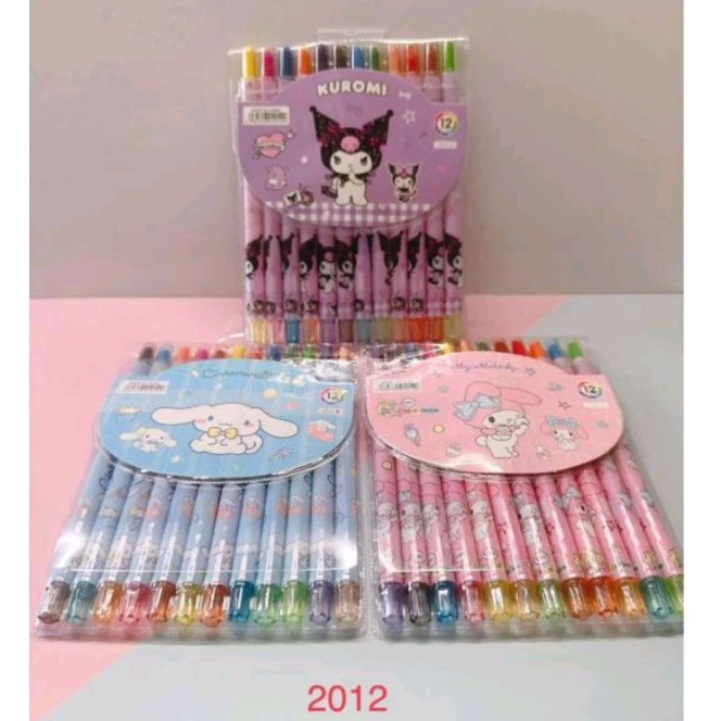 

Beli 12 warna Crayon putar Crayon putar Kuromicrayon putar