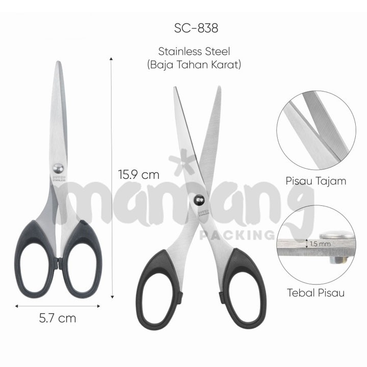 

Gunting Scissors Joyko SC-838 Sedang