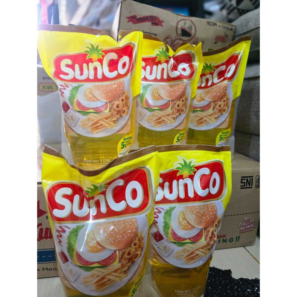 

Minyak goreng Sunco 2 liter X 6 Pouch( 1 KARTON)