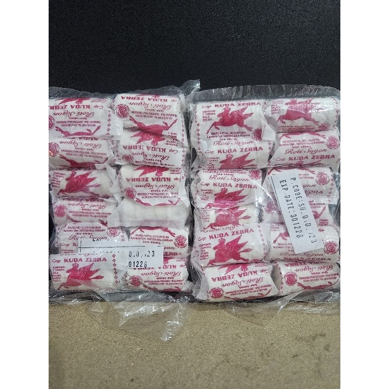 

kue sagon putih zebra sagon bakar oleh-oleh medan isi 10pcs