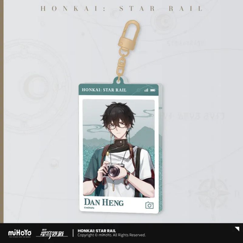 Dan Heng Train Travel Official Keychain - Ganci HSR / Key Chain Star Rail - Pendant