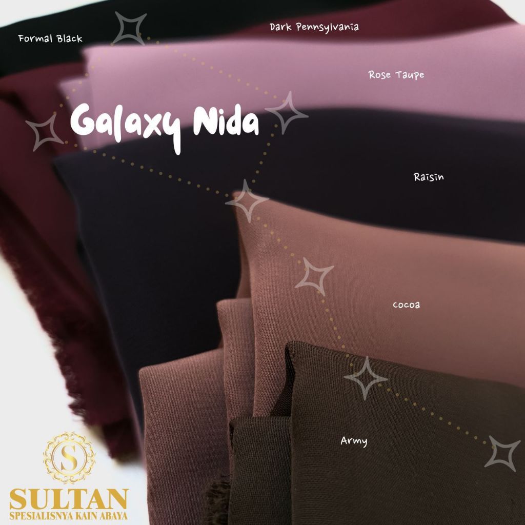 Kain Sultan Galaxy Nida Polos Original