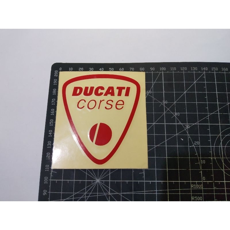 stiker cutting Ducati corse