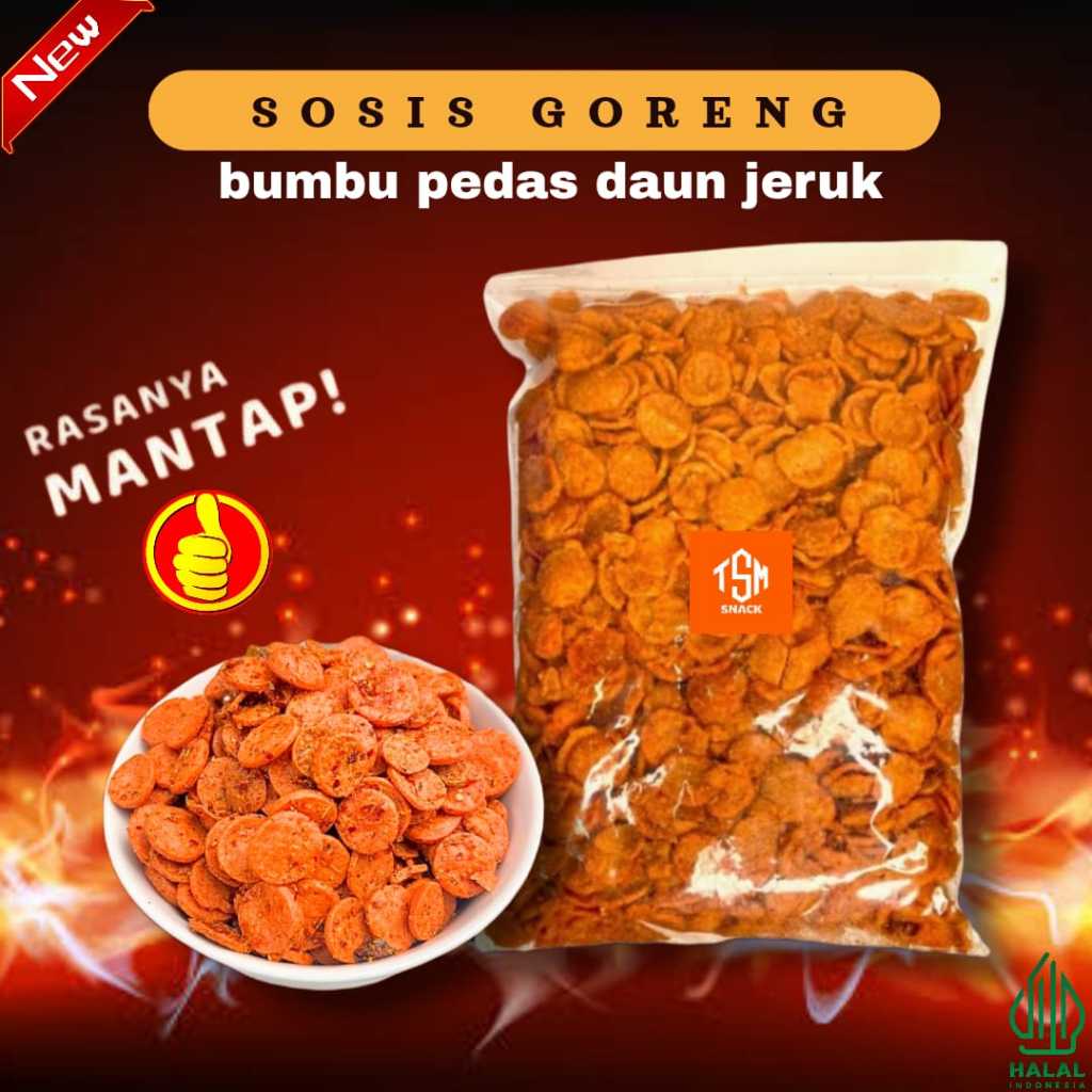 

[ PROMO 12.12 ] SOSRENG 1 KG BUMBU SPECIAL SOSIS GORENG PEDAS NIKMAT GURIH OKEH RASANYA OKEH HARGANYA