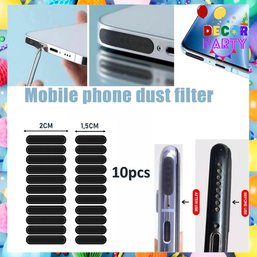 DP Stiker Penutup Lubang Speaker Anti Debu Noda 1Set Isi 10 Pcs Sticker Jaring Anti Debu Untuk Speak