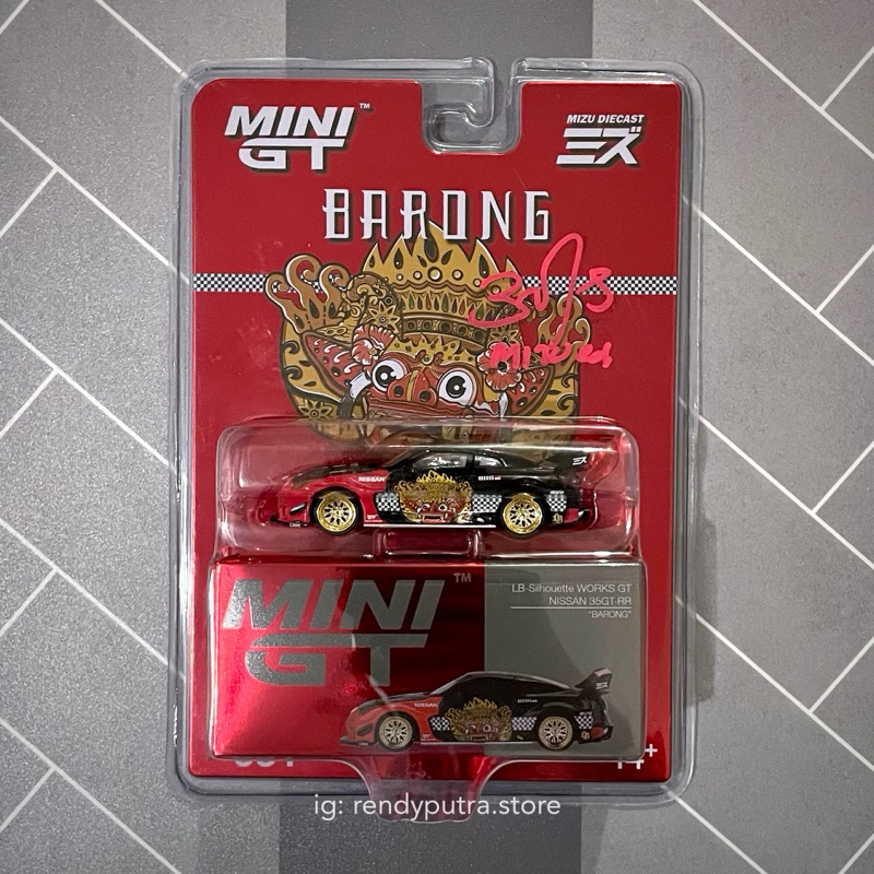 Mini GT Nissan 35GT-RR R35 LBWK Barong Sign Mizu (Designer)