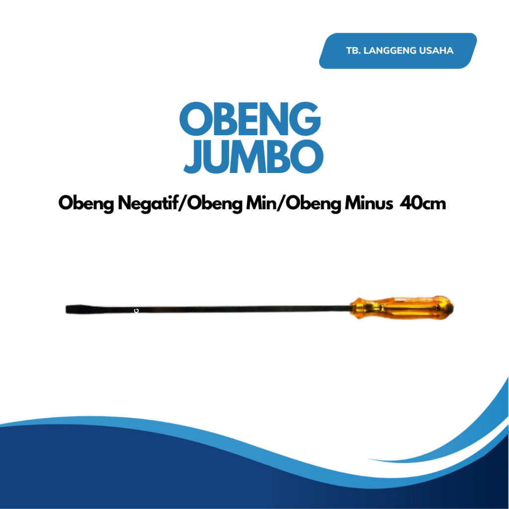 OBENG BESAR JUMBO 40CM MIN MINUS NEGATIF XP TOOL OBENG 12” inci (+ / - ) bunga plat JUPITER Obeng ke