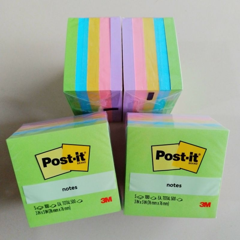 

Penanda Buku Sticky Note 3M 654-5AU 3inch x 3inch ( Pak Isi 5 Pad ) [ Original ]
