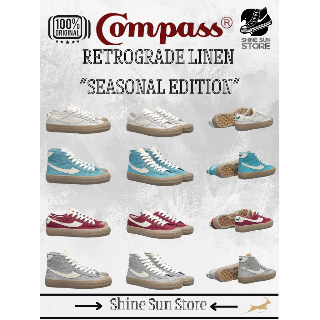 [ORIGINAL] Compass Retrograde Low Linen Sand // Dusk // Ocean // Ash