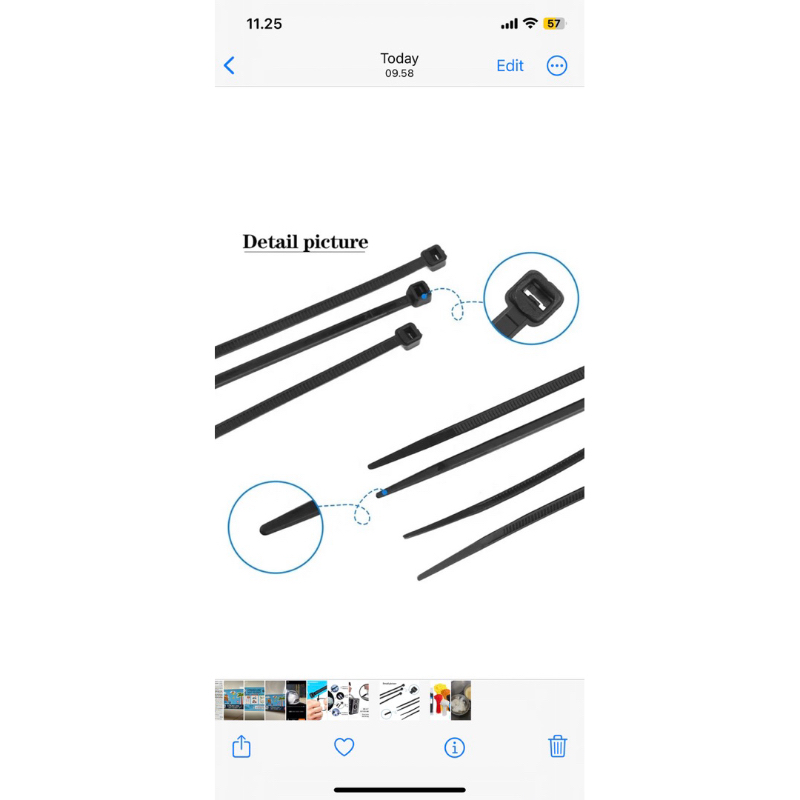

Kabel Ties 55cm (550mm) 9 x 550mm Cabel Tie / Kabel Tie / Cabel Ties / Pengikat Kabel Putih Dan