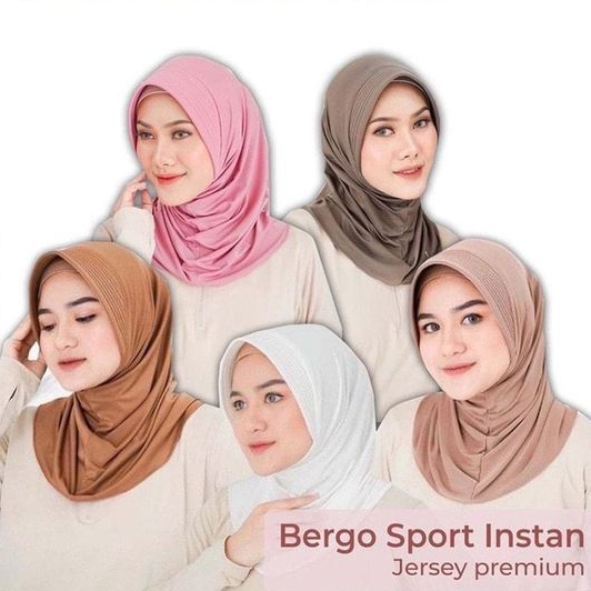 Bergo sport pet tebal/bergo sport pet tebal ukuran M/bergo sport/bergo sport premium