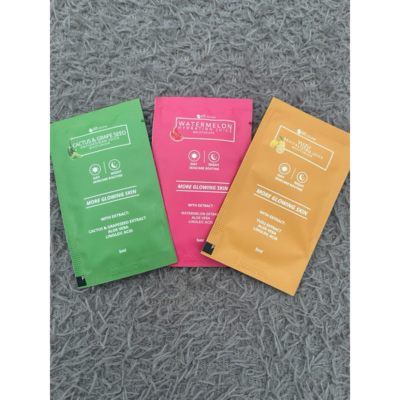Juice moisturizer ms glow sachet cactus, watermelon, yuzu 5ml