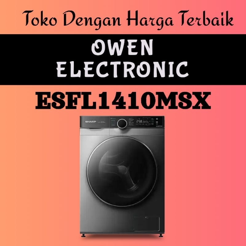 SHARP MESIN CUCI FRONT LOADING WASHER ESFL1410MSX 10 Kg
