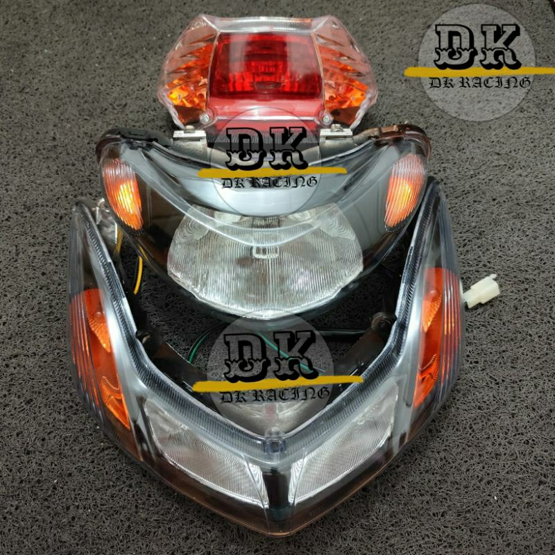 1 SET KOMPLIT COSTUM MIO SMILE LAMPU STOP MIO SMILE COSTUM REFLEKTOR LAMPU DEPAN MIO SMILE MIO NEW C