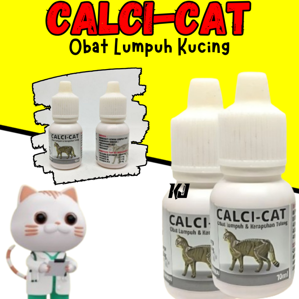 OBAT LUMPUH KUCING OBAT KEJANG DEHIDRASI KERAPUHAN TULANG