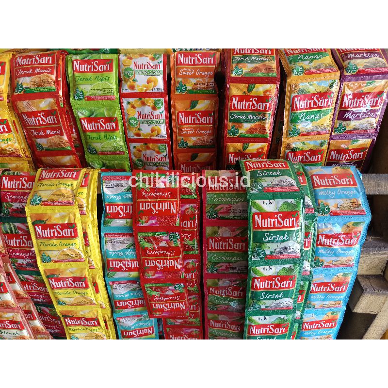 

Nutrisari Varian terlengkap (1 renceng isi 10 sachet)