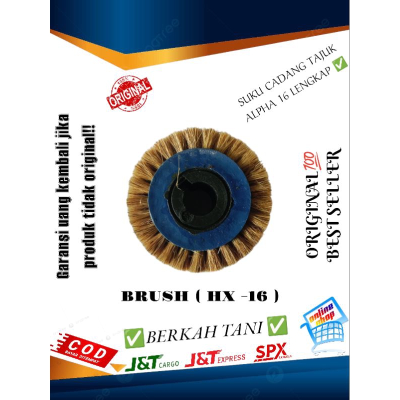 sperpart tajuk alpha/ suku cadang tajuk alpha alat tanam jagung brush hx 16
