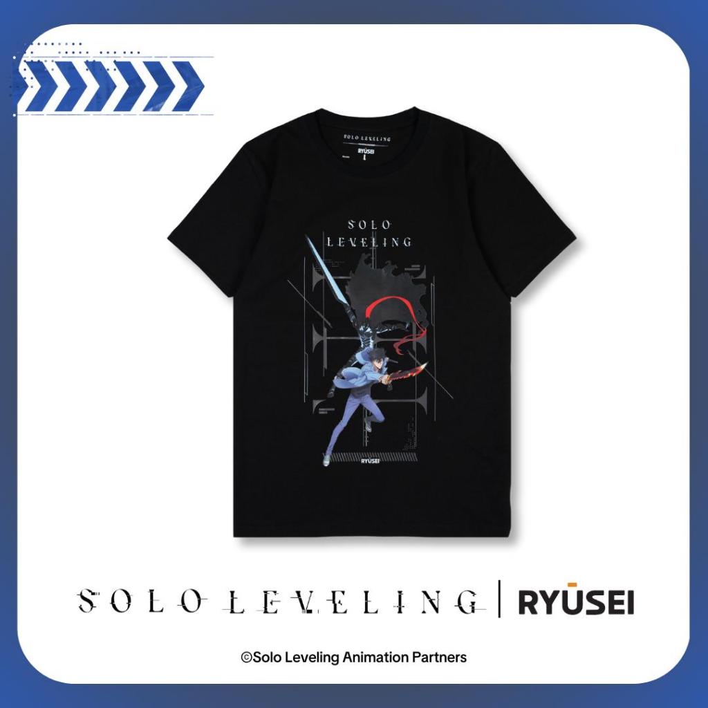 Ryusei x Solo Leveling | Tshirt Jinwoo Dagger Black