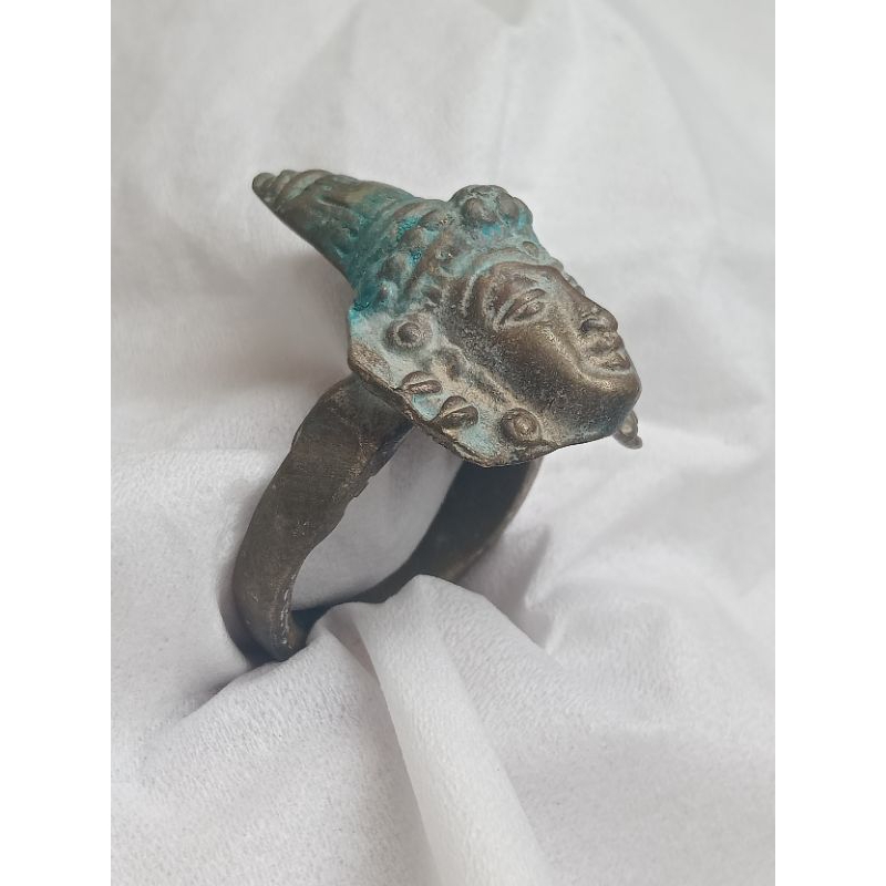 Cincin Kuno Motif Majapahit Bahan Kuningan Topp
