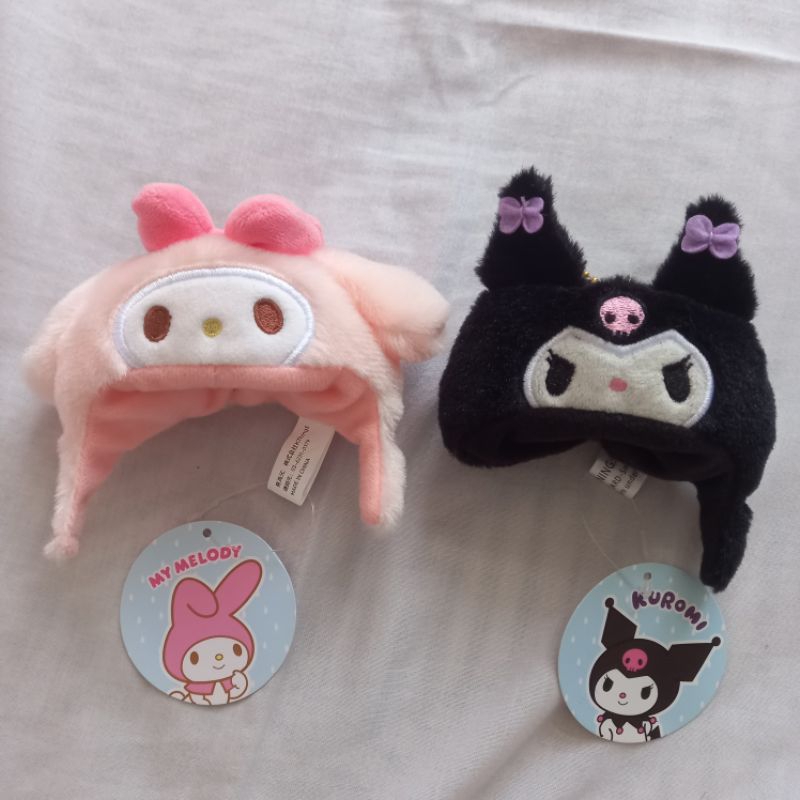 NEW sanrio doll cape topi 10 cm kuromi my melody aksesoris boneka