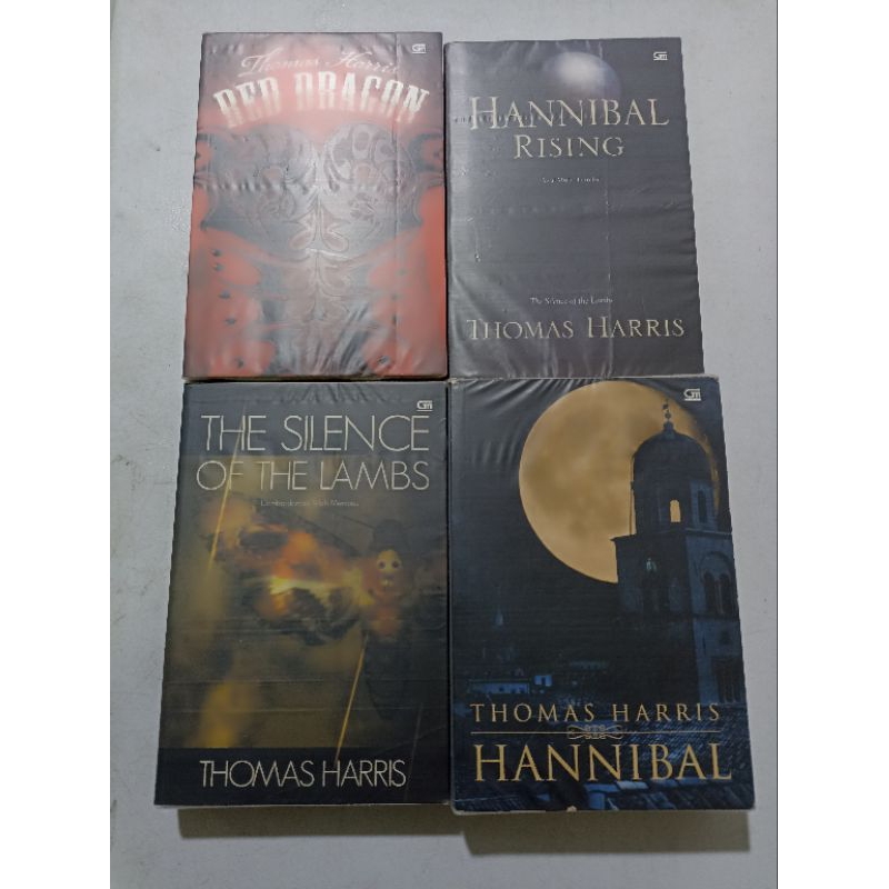 Paket 4 seri buku novel -  Thomas harris