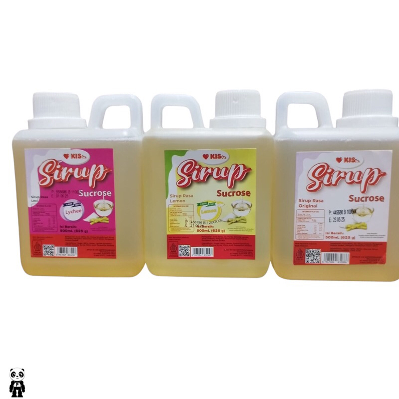 

Kisme Sirup Sucrose Gula Cair 500ml Original Lemon Leci