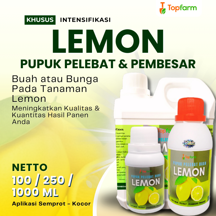 Pupuk Pelebat Buah Lemon / Pupuk Buah Lemon / Pupuk Pelebat Buah Buahan / Pupuk Tanaman Lemon Lokal 