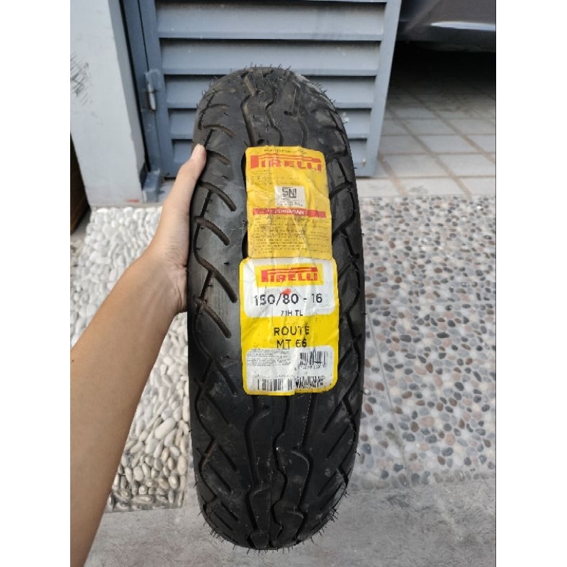 PROMO NOS BAN PIRELLI 150/80-16 MT66 ROUTE TUBELESS 150 80 RING 16 CUCI GUDANG BARU STOK LAMA