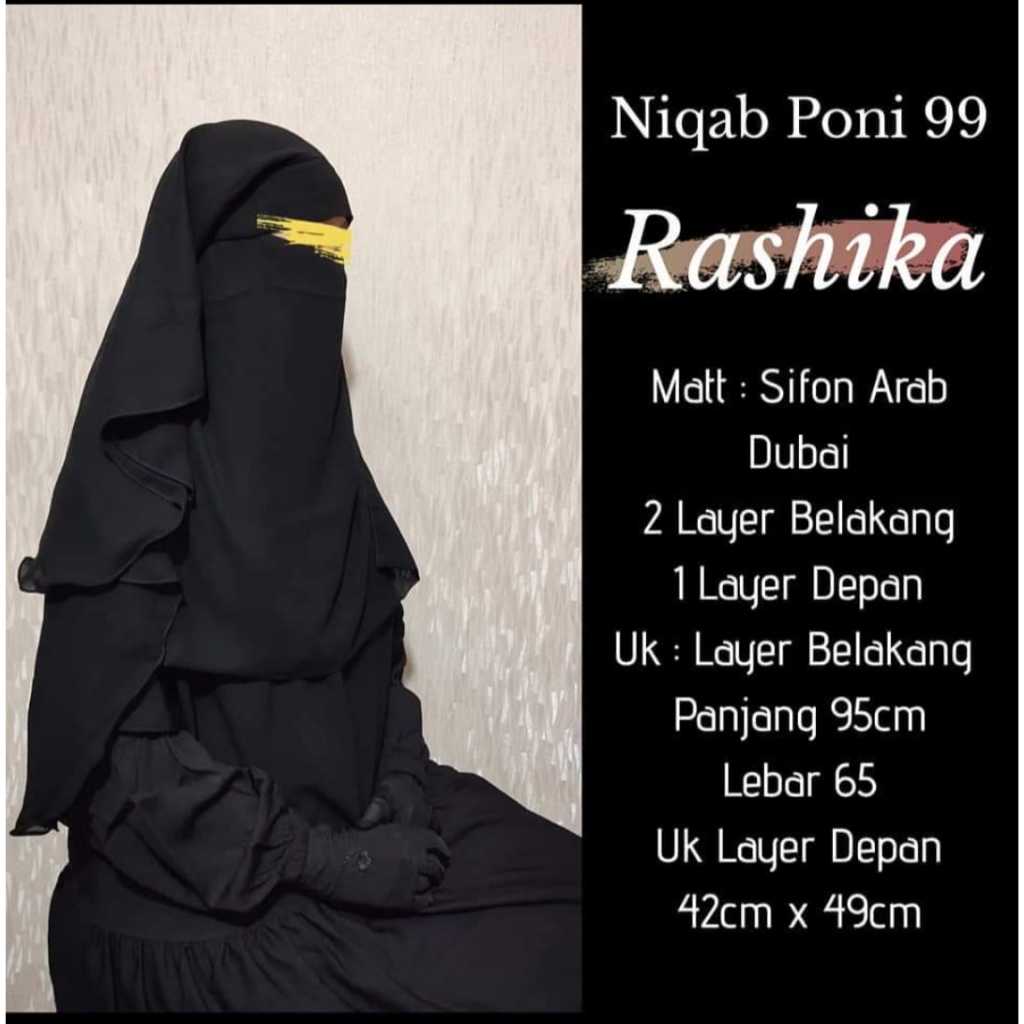 NIQAB ARAB RASHIKA ORIGINAL, CADAR ARAB DUBAI, NIQAB PONI SAUDI, NIQAB/CADAR SUPER JUMBO, NIQAB MALI