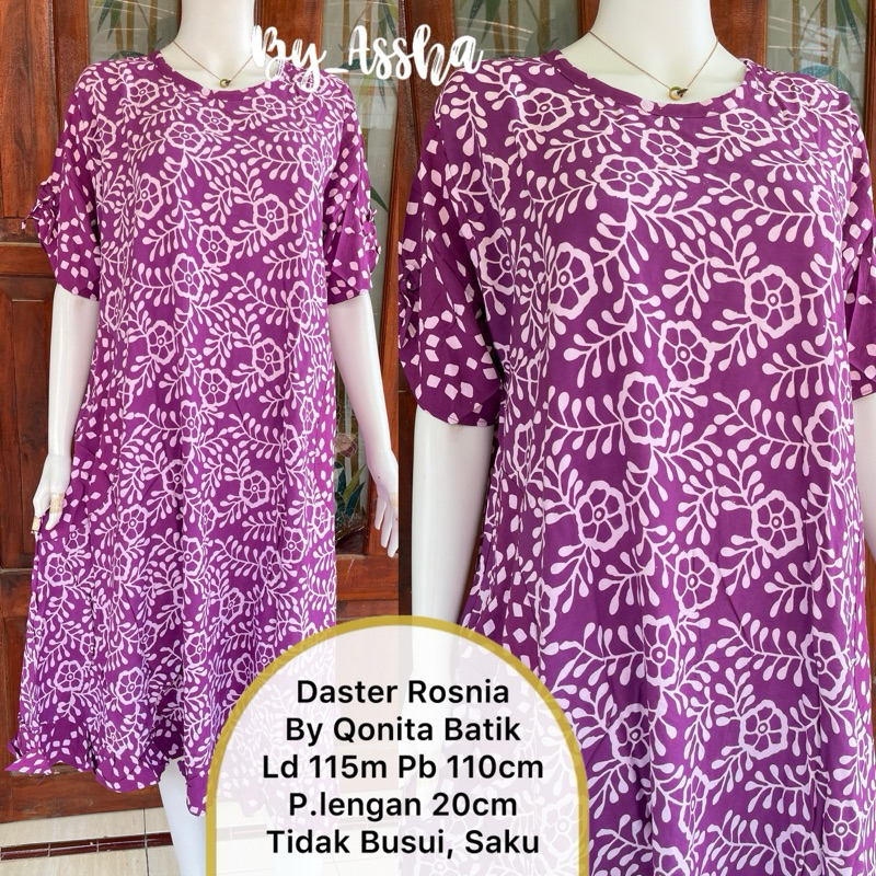 Qonita Daster Batik Pekalongan Rosnia Saku