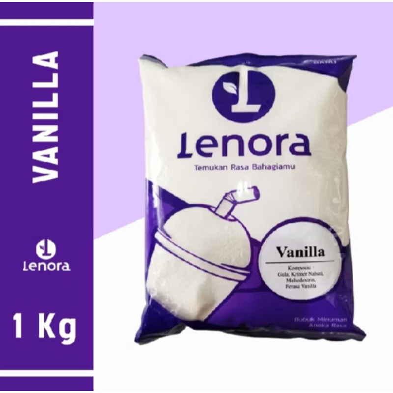 

LENORA Bubuk minuman Vanilla /Serbuk minuman /powder rasa Vanilla