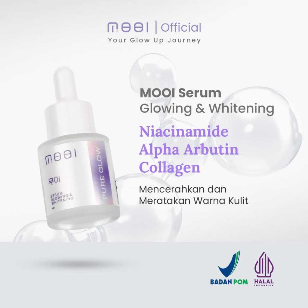 Mooi Pure Glow Serum 20 ml - Serum Pencerah Wajah Korea (100% ORIGINAL BPOM)