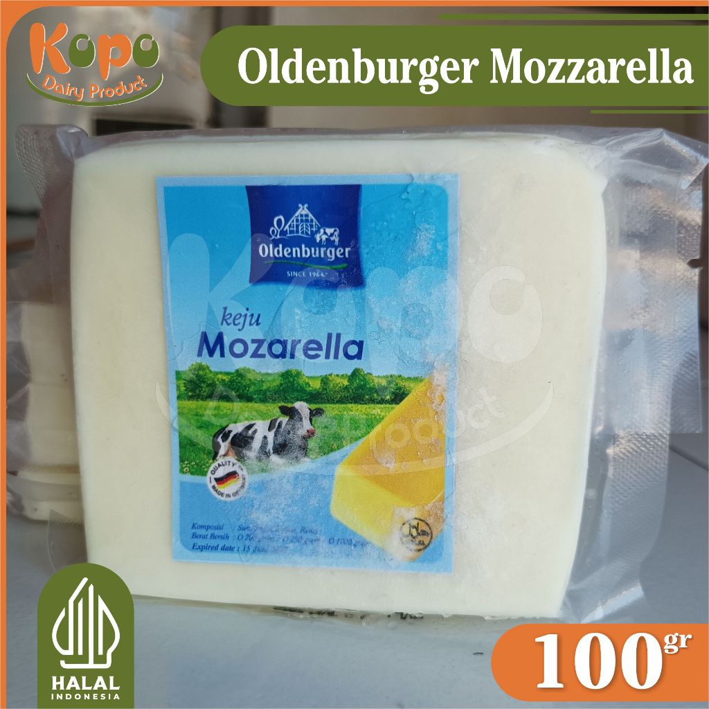 

Keju Mozzarella Oldenburger - Mozzarella Chesse - Oldenburger Chesse (100gr) - Halal New EXP