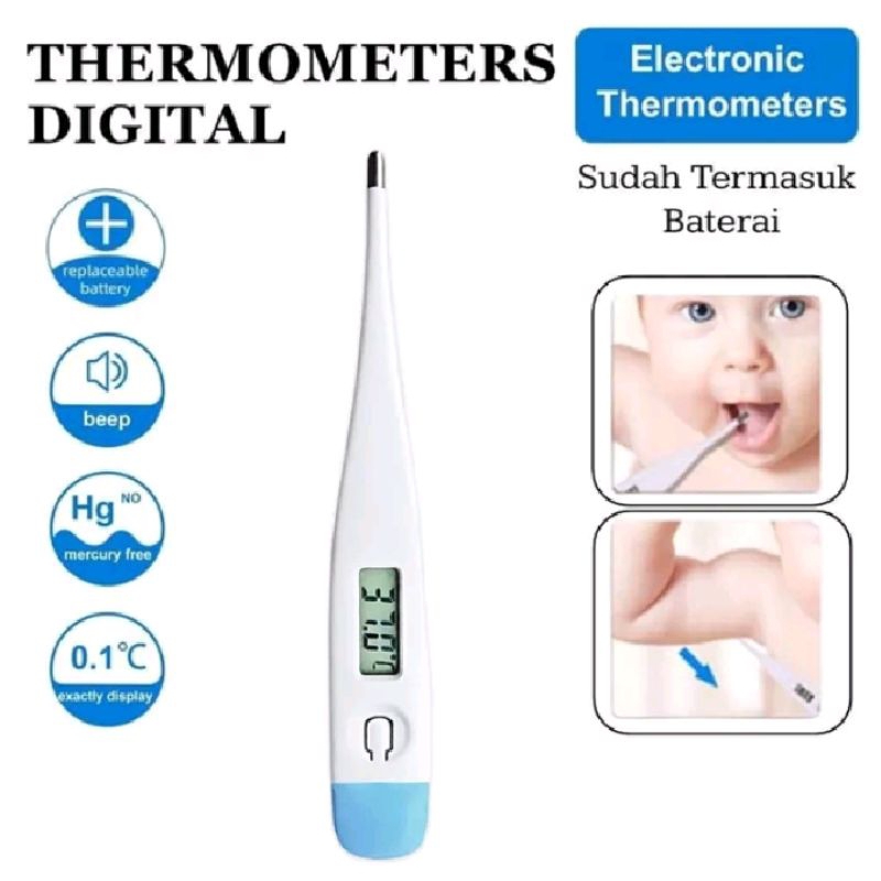 Digital Thermometer Termometer Anak & Dewasa Termometer Pengukur Suhu Tubuh