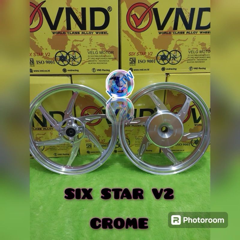 VND VELG SIXSTAR GEN2 MIO SPORTY /MIO M3 / BEAT/SCOOPY/VARIO 110/ VARIO 125/150/UK 1.60X14 /1.85X14